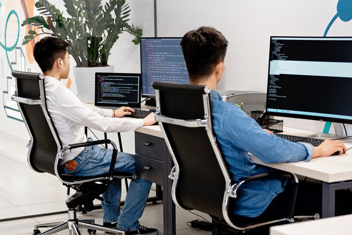 The team at work